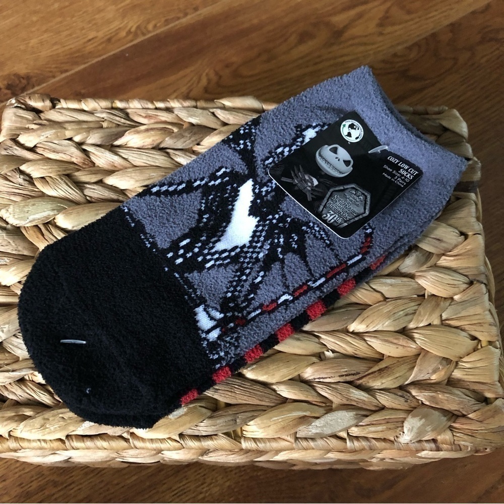Disney: Nightmare Before Christmas: Jack & Sally cozy low cut socks 3 pairs